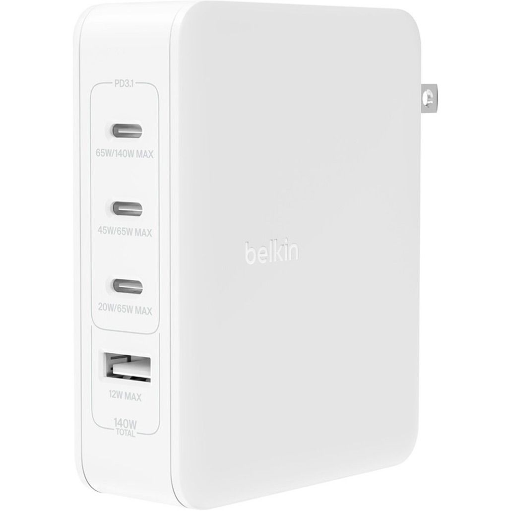 Сетевое зарядное устройство Belkin Boost Up Charge Pro GaN 4-Ports Charger 140W White (WCH014BTWH)
Сетевое зарядное устройство Belkin Boost Up Charge Pro GaN 4-Ports Charger 140W White (WCH014BTWH)
