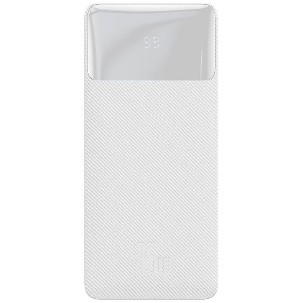 Зовнішній акумулятор Baseus Bipow Digital Display 15W 20000mAh Type-C (PPDML-J02) White
Зовнішній акумулятор Baseus Bipow Digital Display 15W 20000mAh Type-C (PPDML-J02) White