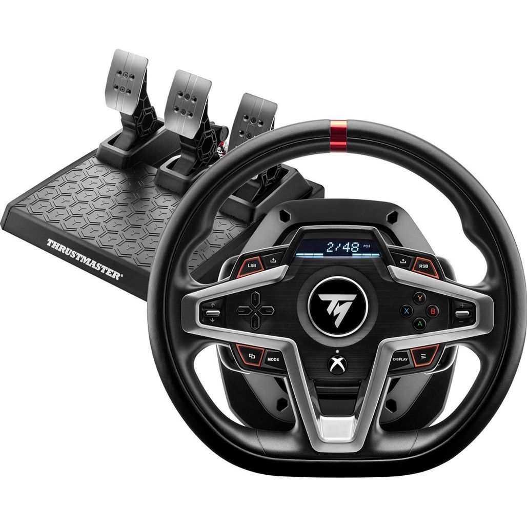 Ігрове кермо з педалями Thrustmaster T248Х для XBOX Series X/S, One, PC Black (4460182)
Ігрове кермо з педалями Thrustmaster T248Х для XBOX Series X/S, One, PC Black (4460182)