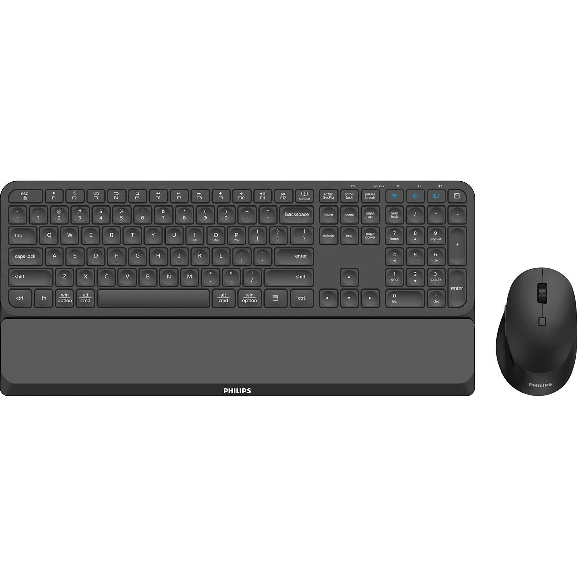 Комплект (клавиатура + мышь) Philips SPT6607B/00 Black
Комплект (клавиатура + мышь) Philips SPT6607B/00 Black