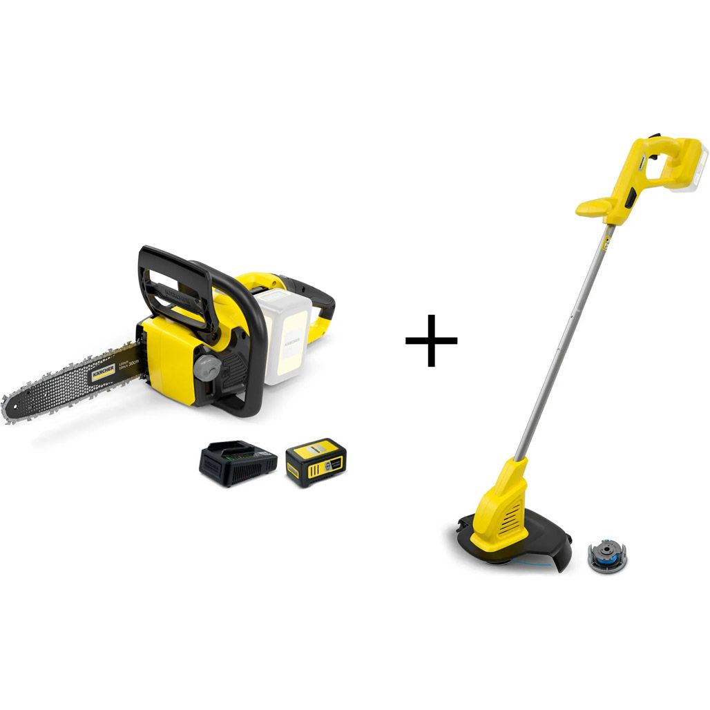 Акумуляторна ланцюгова пила Karcher CNS 18-30 Battery Set + садовий тример Karcher LTR 18-25 Battery (9.611-550.0)
Акумуляторна ланцюгова пила Karcher CNS 18-30 Battery Set + садовий тример Karcher LTR 18-25 Battery (9.611-550.0)