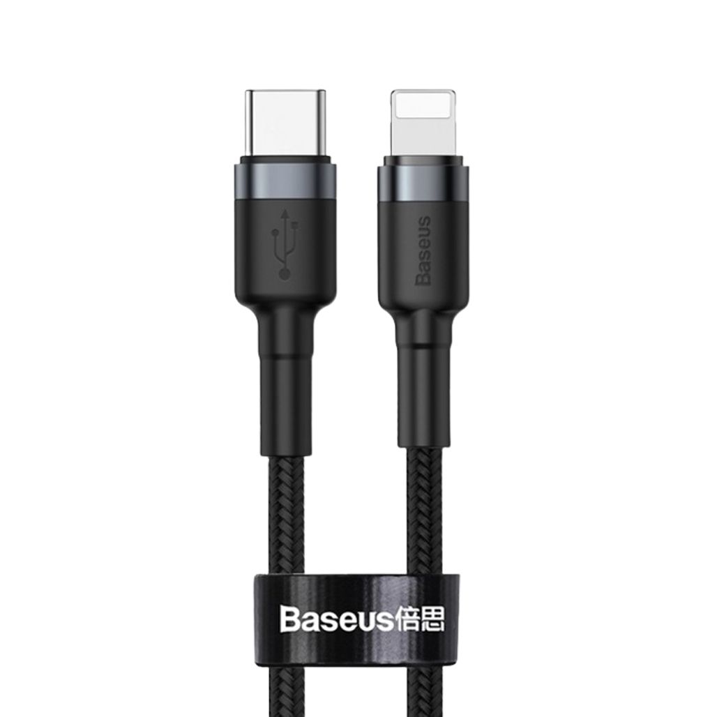 Кабель Baseus Cafule USB-C to Lightning PD 18W 1m (CATLKLF-G1) Black
Кабель Baseus Cafule USB-C to Lightning PD 18W 1m (CATLKLF-G1) Black