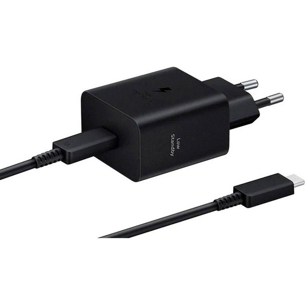 Сетевое зарядное устройство Samsung 45W + Cable USB-C to USB-C Black (EP-T4511XBEGEU)
Сетевое зарядное устройство Samsung 45W + Cable USB-C to USB-C Black (EP-T4511XBEGEU)