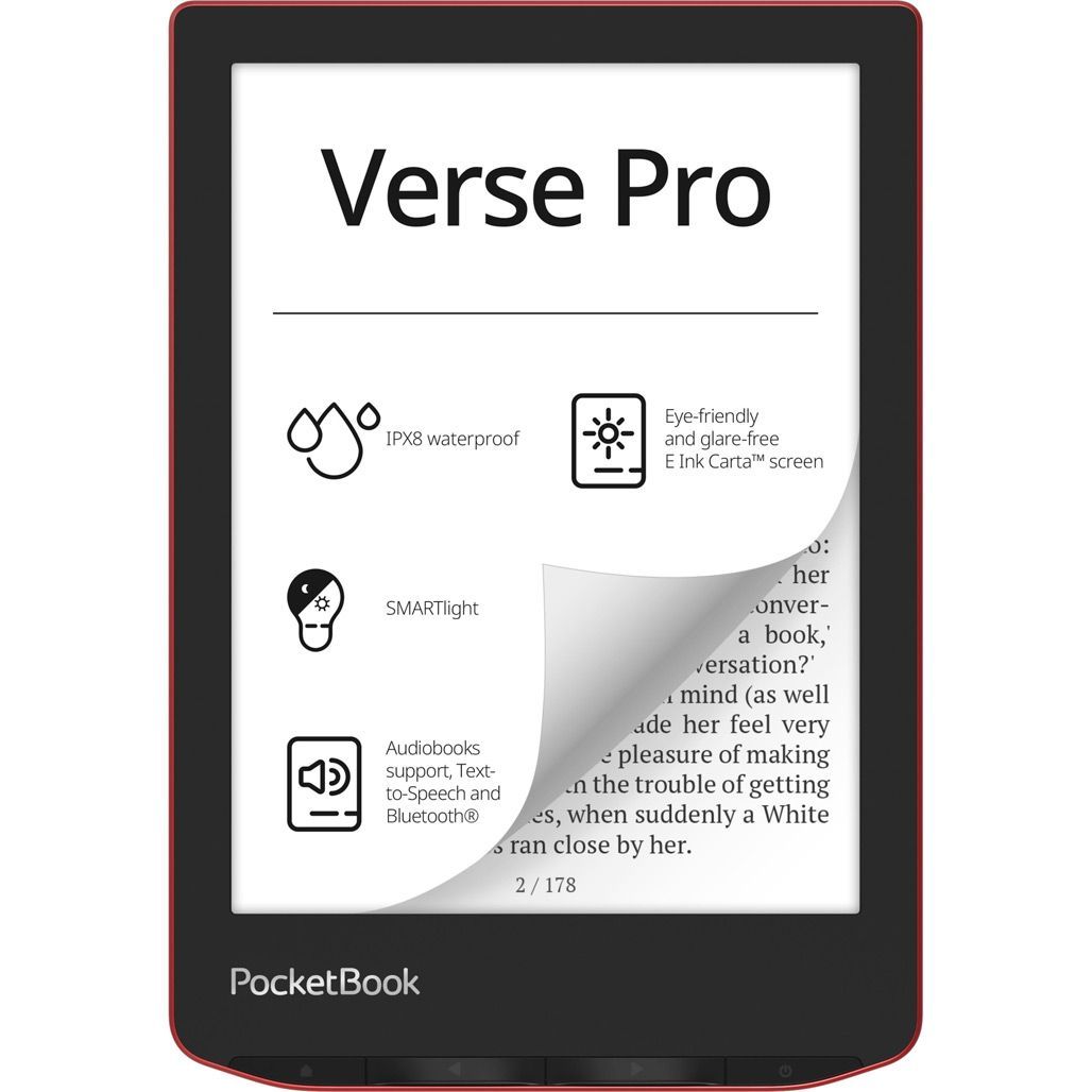 Электронная книга PocketBook 634 Verse Pro Passion Red (PB634-3-CIS, PB634-3-WW)
Электронная книга PocketBook 634 Verse Pro Passion Red (PB634-3-CIS, PB634-3-WW)