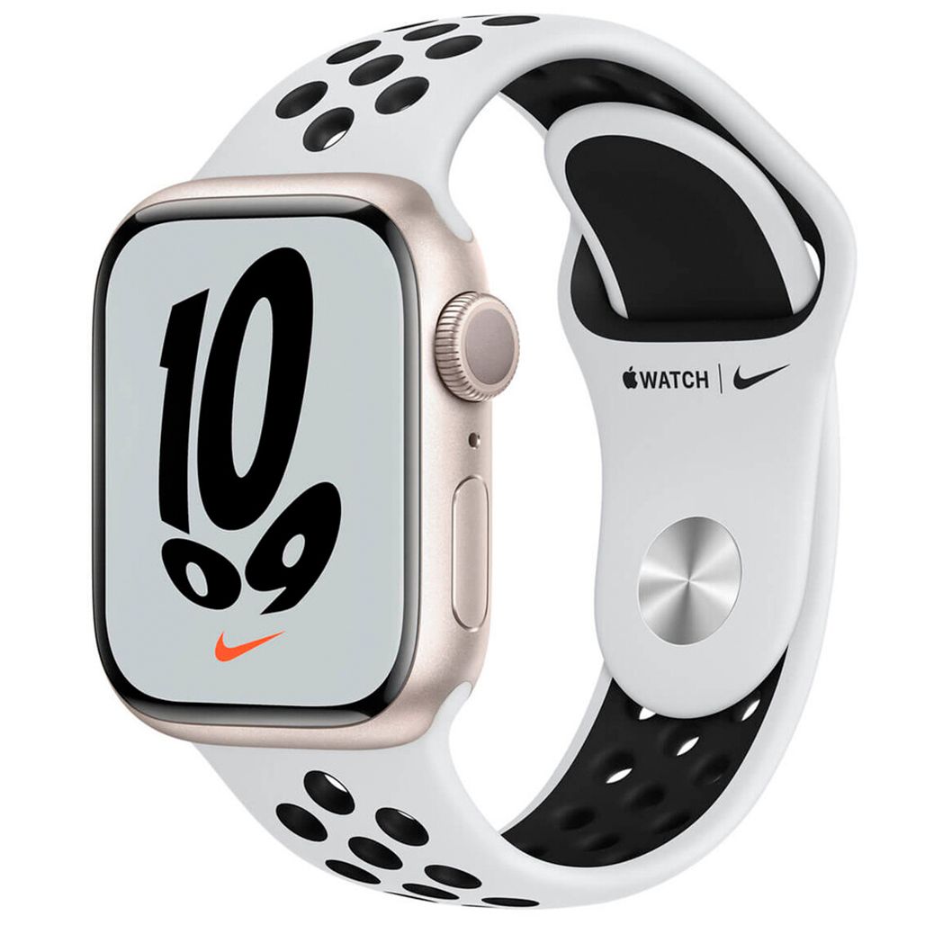 Смарт-годинник Apple Watch Nike Series 7 GPS 45mm Starlight Aluminum Case with Pure Platinum/Black Nike Sport Band (MKNA3)
Смарт-годинник Apple Watch Nike Series 7 GPS 45mm Starlight Aluminum Case with Pure Platinum/Black Nike Sport Band (MKNA3)