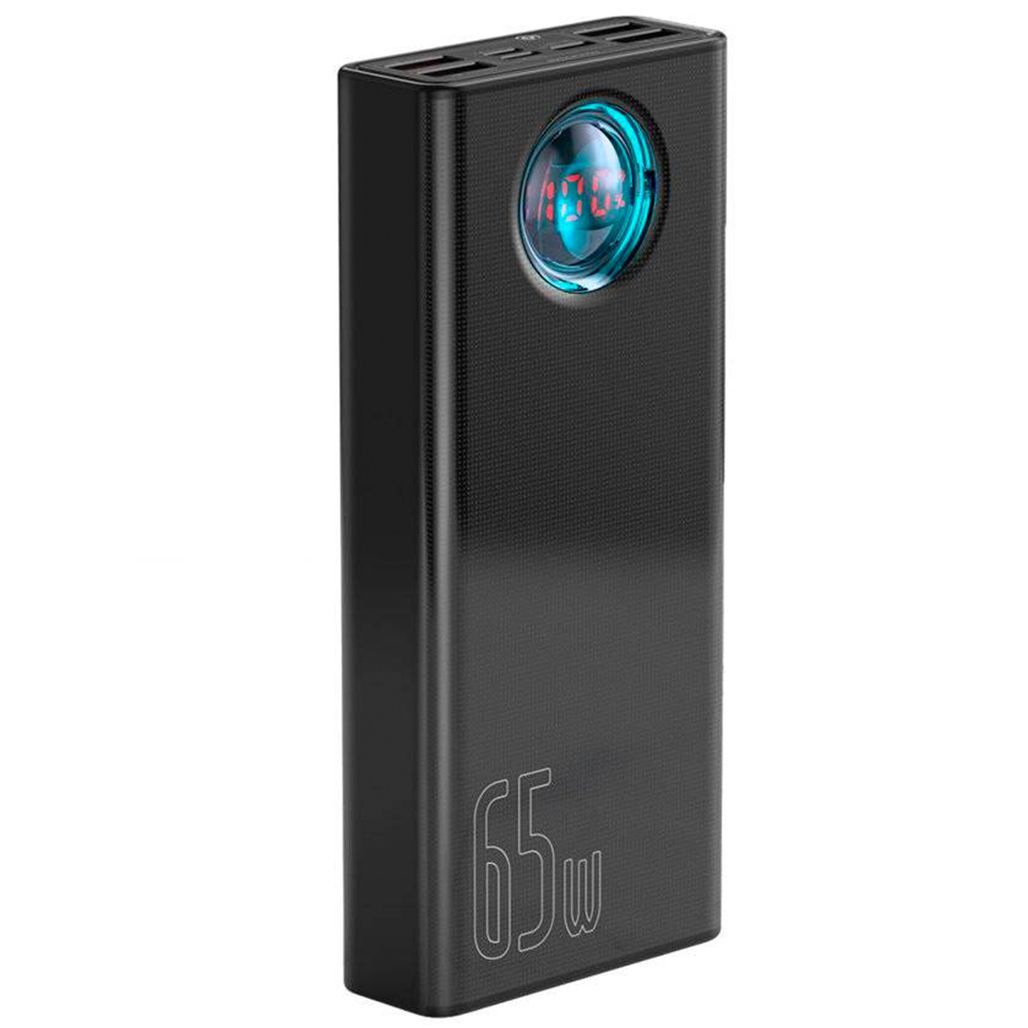 Зовнішній акумулятор Baseus Amblight Digital Display Quick Charge 65W 30000mAh (PPLG-A01) Black
Зовнішній акумулятор Baseus Amblight Digital Display Quick Charge 65W 30000mAh (PPLG-A01) Black