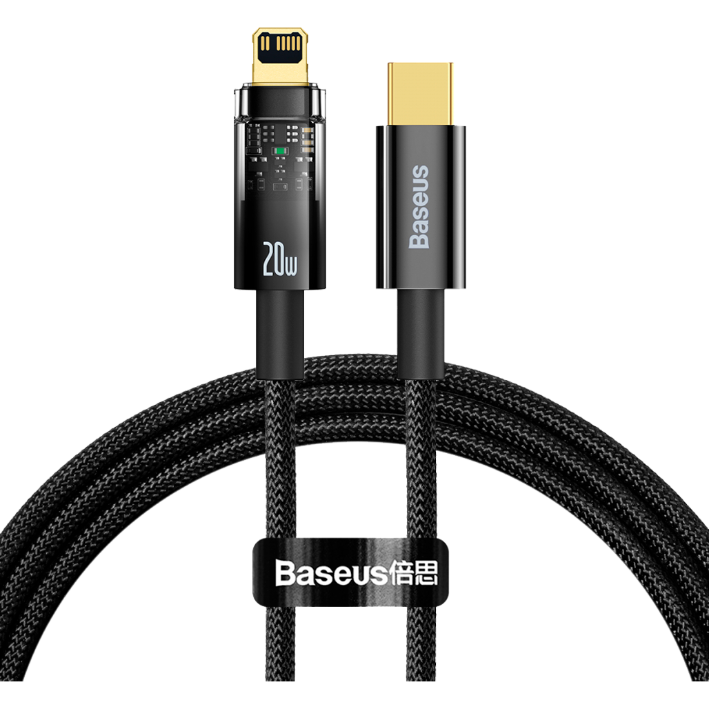 Кабель Baseus Explorer Series Auto Power-Off USB-C Fast Charging to Lightning 20W 1m Black (CATS000001)
Кабель Baseus Explorer Series Auto Power-Off USB-C Fast Charging to Lightning 20W 1m Black (CATS000001)