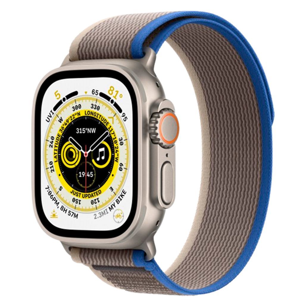 Смарт-годинник Apple Watch Ultra 49mm Titanium Case with Blue/Gray Trail Loop M/L (MQF33/MQEJ3)
Смарт-годинник Apple Watch Ultra 49mm Titanium Case with Blue/Gray Trail Loop M/L (MQF33/MQEJ3)