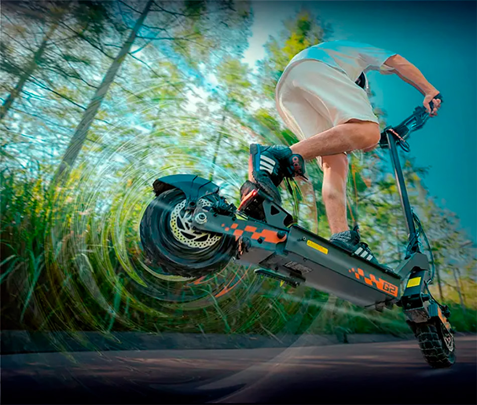 Потужний двигун Kugoo Kirin G2 New 2024/2025 Швидкість електросамоката Kugoo Kirin G2 New 2024/2025