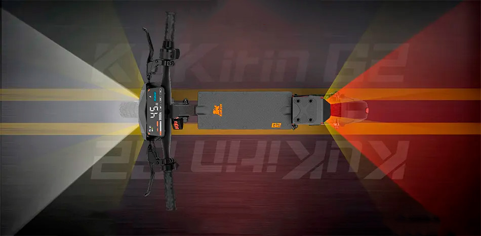 Потужнє переднє освітлення Хороша видимість на дорозі в темний час доби