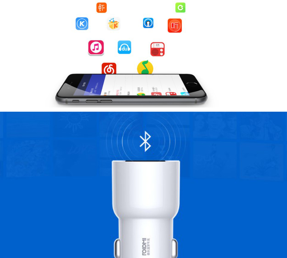 RoidMi 3S Bluetooth Car Трансмиттер BFQ04RM особенности