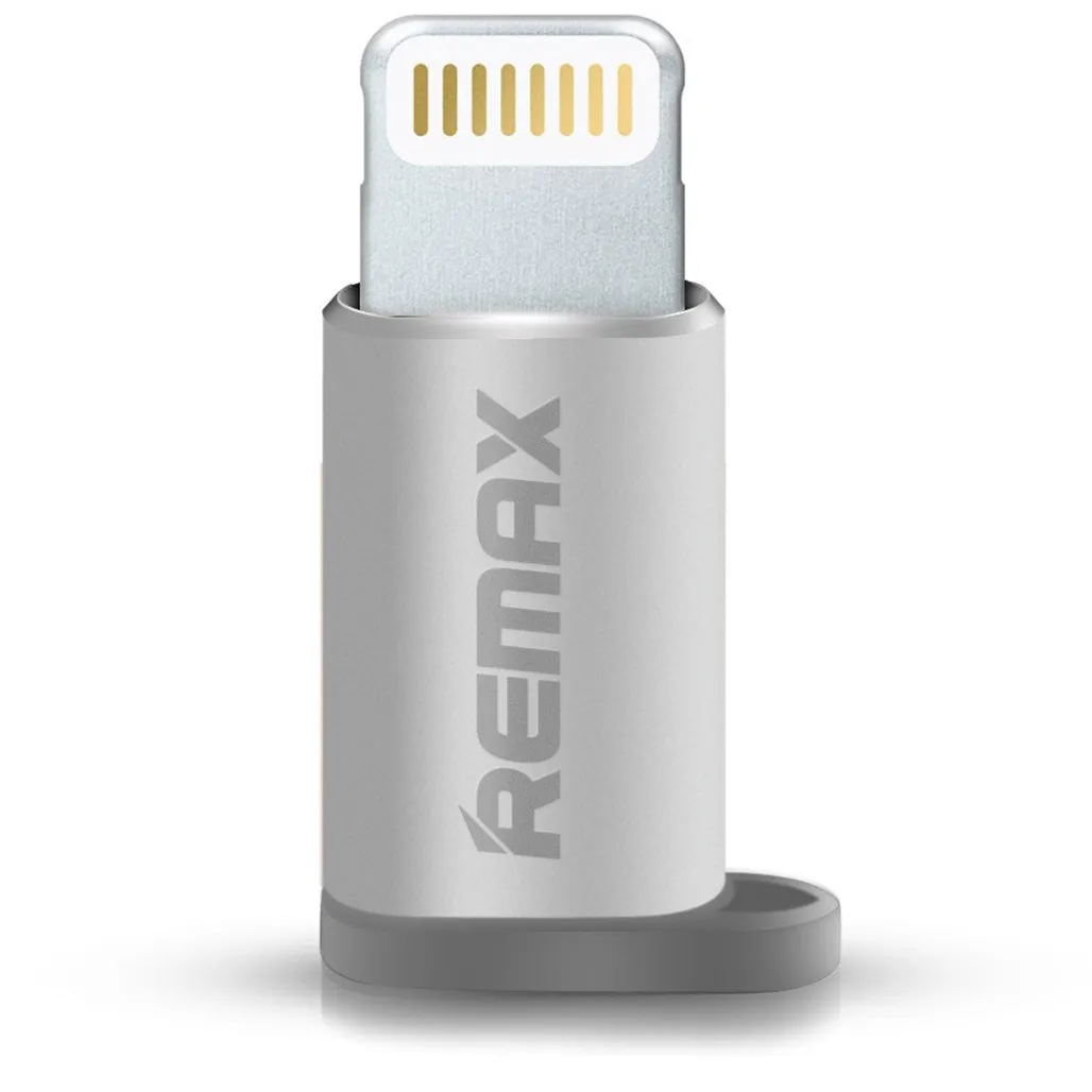 

Перехідник Remax Visual microUSB to Lightning (Silver)