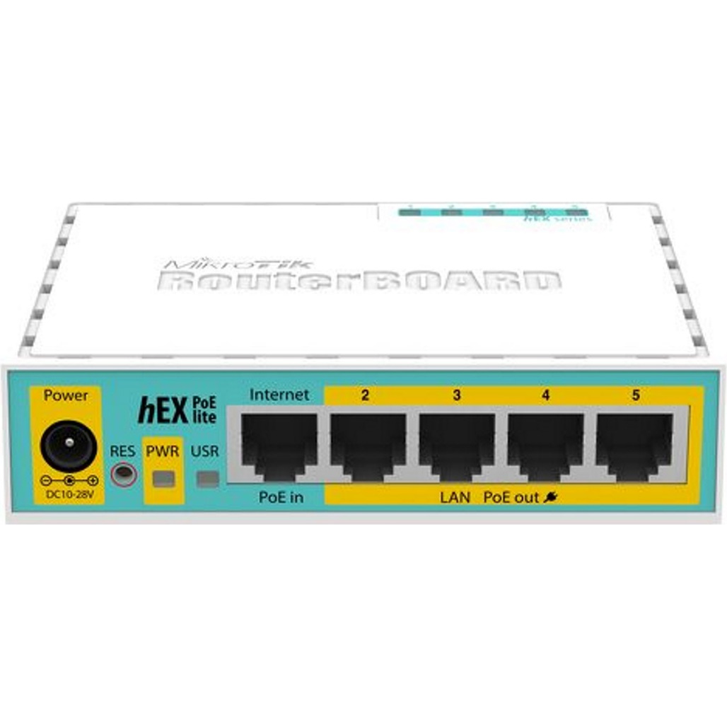 

Маршрутизатор (роутер) MikroTik hEX PoE lite (RB750UPr2)