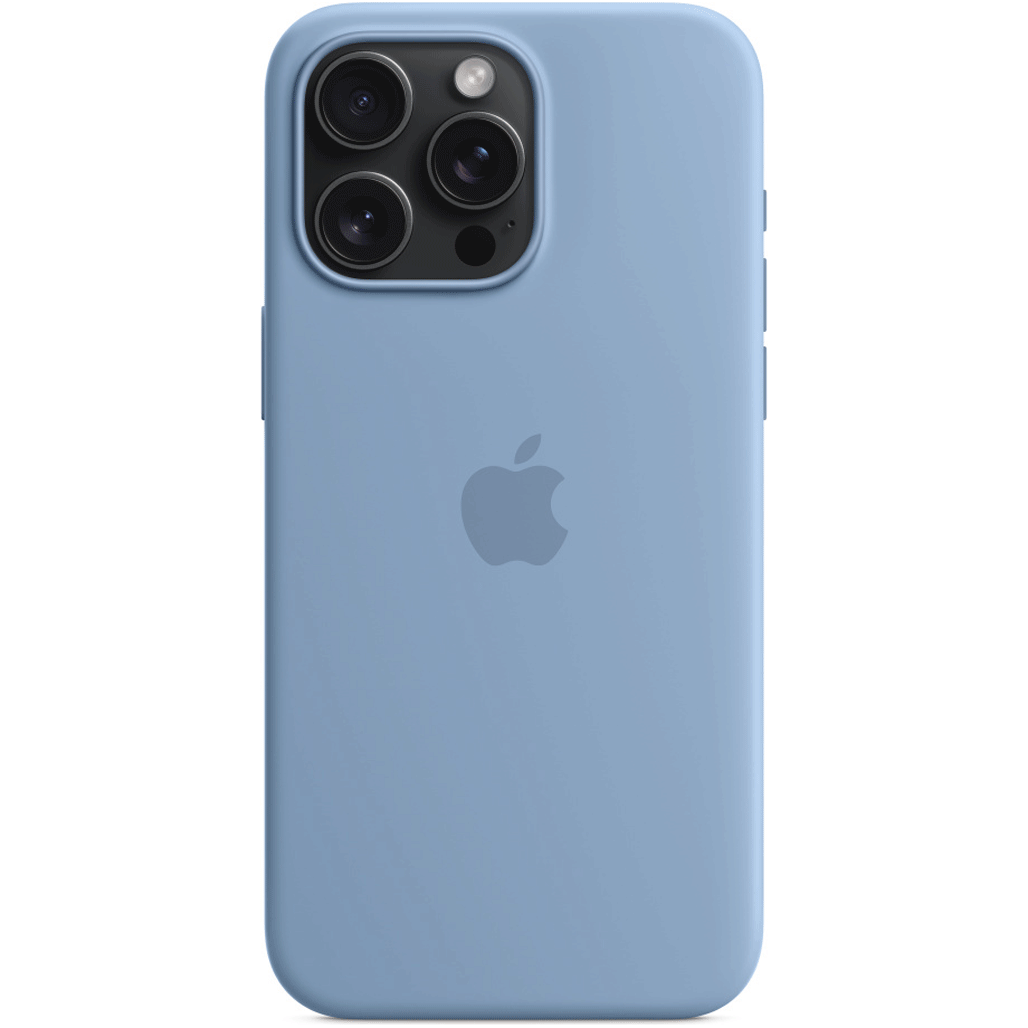 Чохол Apple Silicone Case with MagSafe для iPhone 15 Pro Max Winter Blue (MT1Y3ZM/A)
