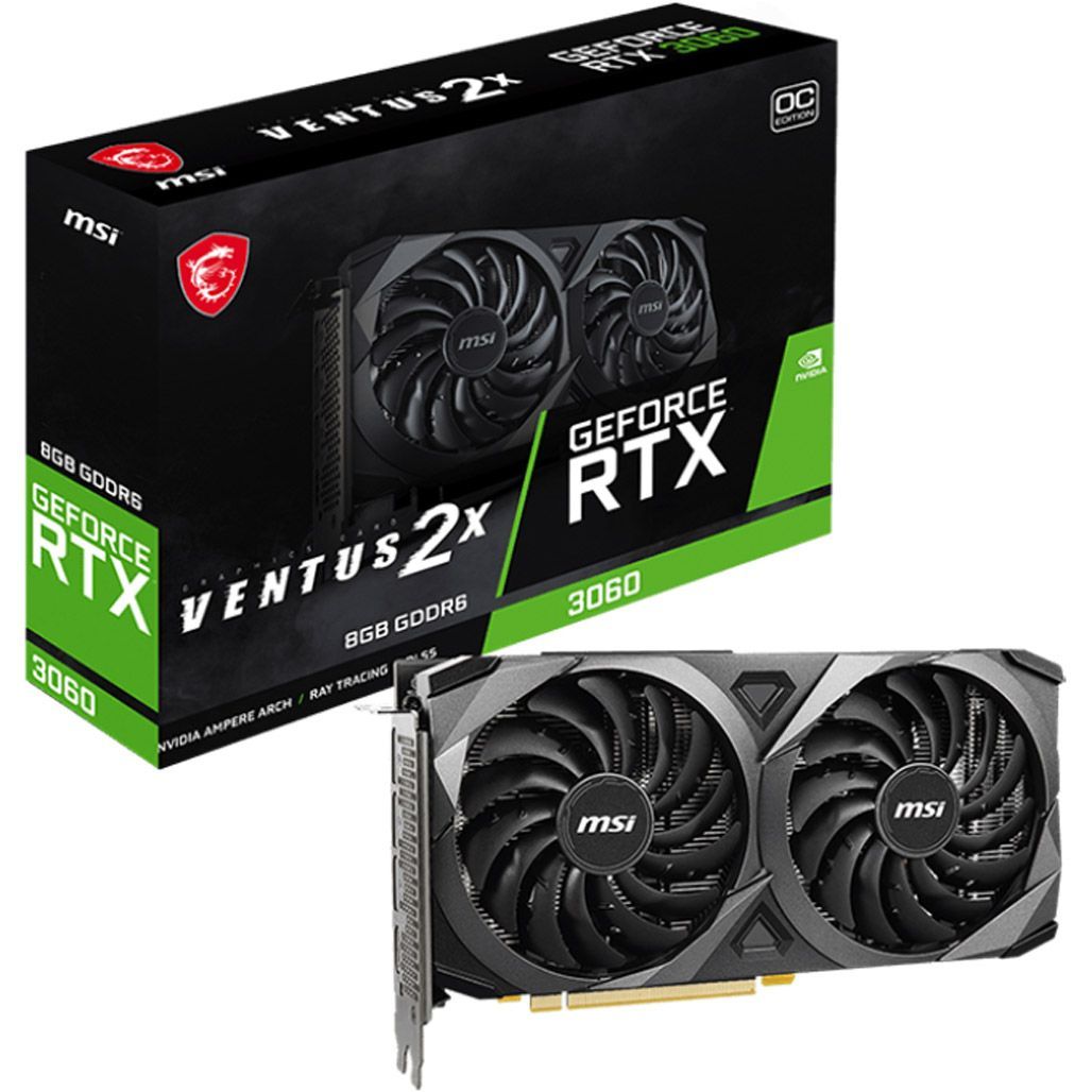 

Відеокарта MSI GeForce RTX 3060 Ventus 2X 8G OC