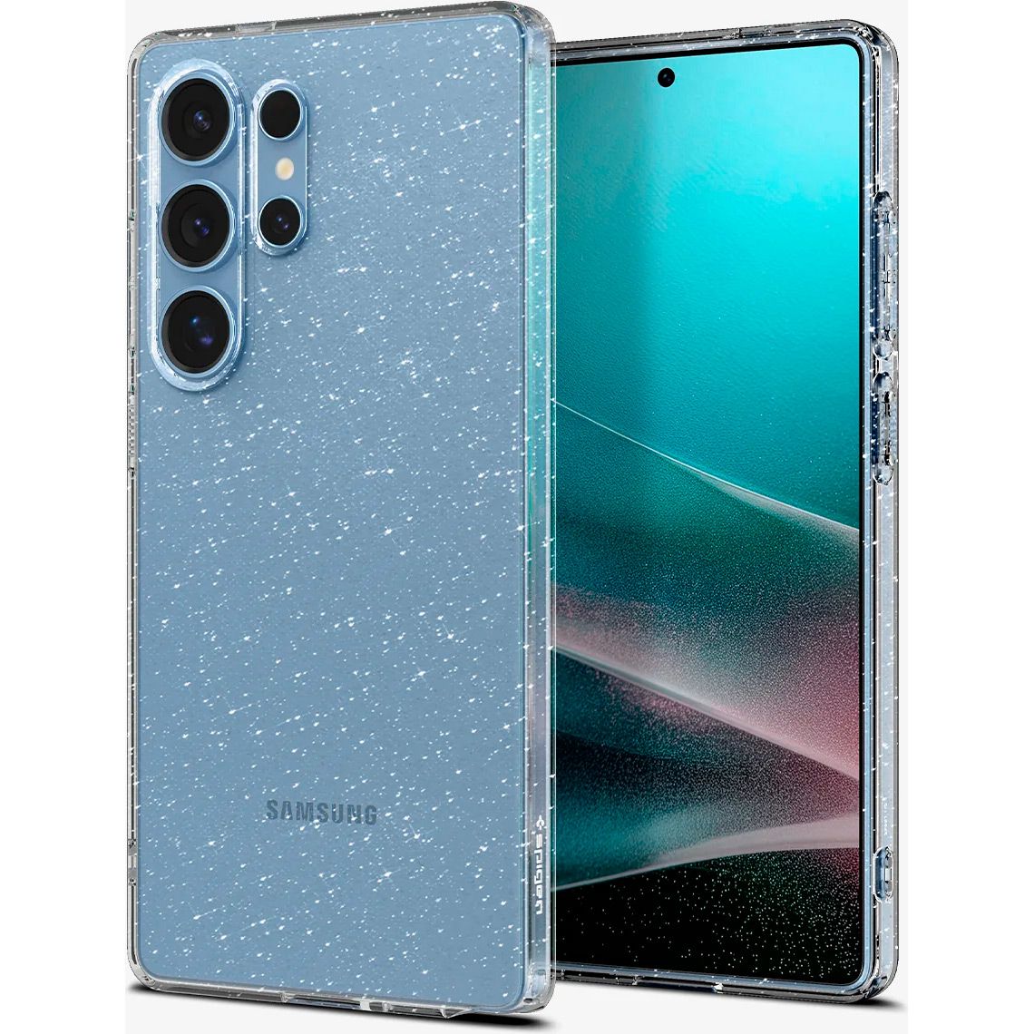 Чохол Spigen Liquid Crystal Glitter для Samsung Galaxy S25 Ultra Crystal Quartz (ACS08950)