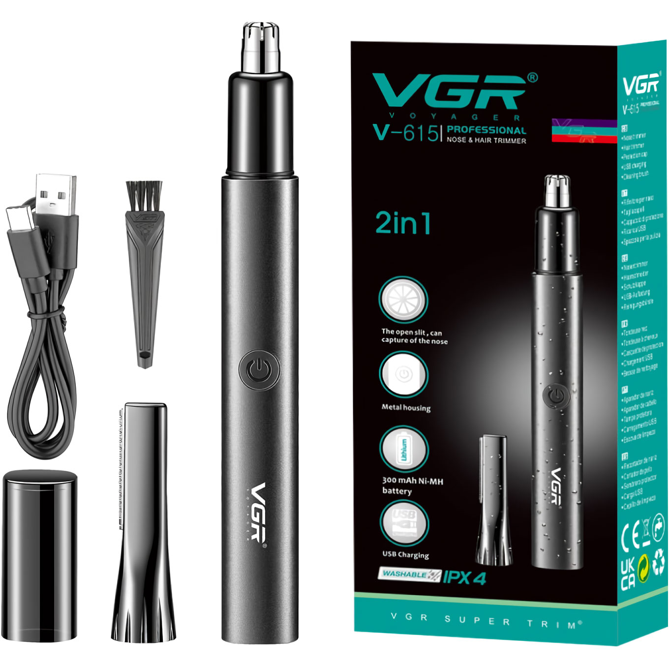 

Тример для носа та вух VGR V-615