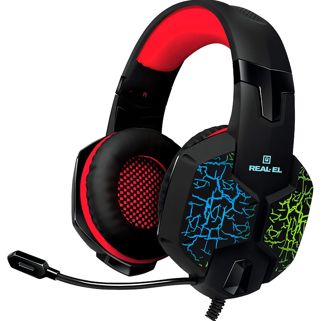 

Игровые наушники REAL-EL GDX-7750 Black/Red (EL124100048)