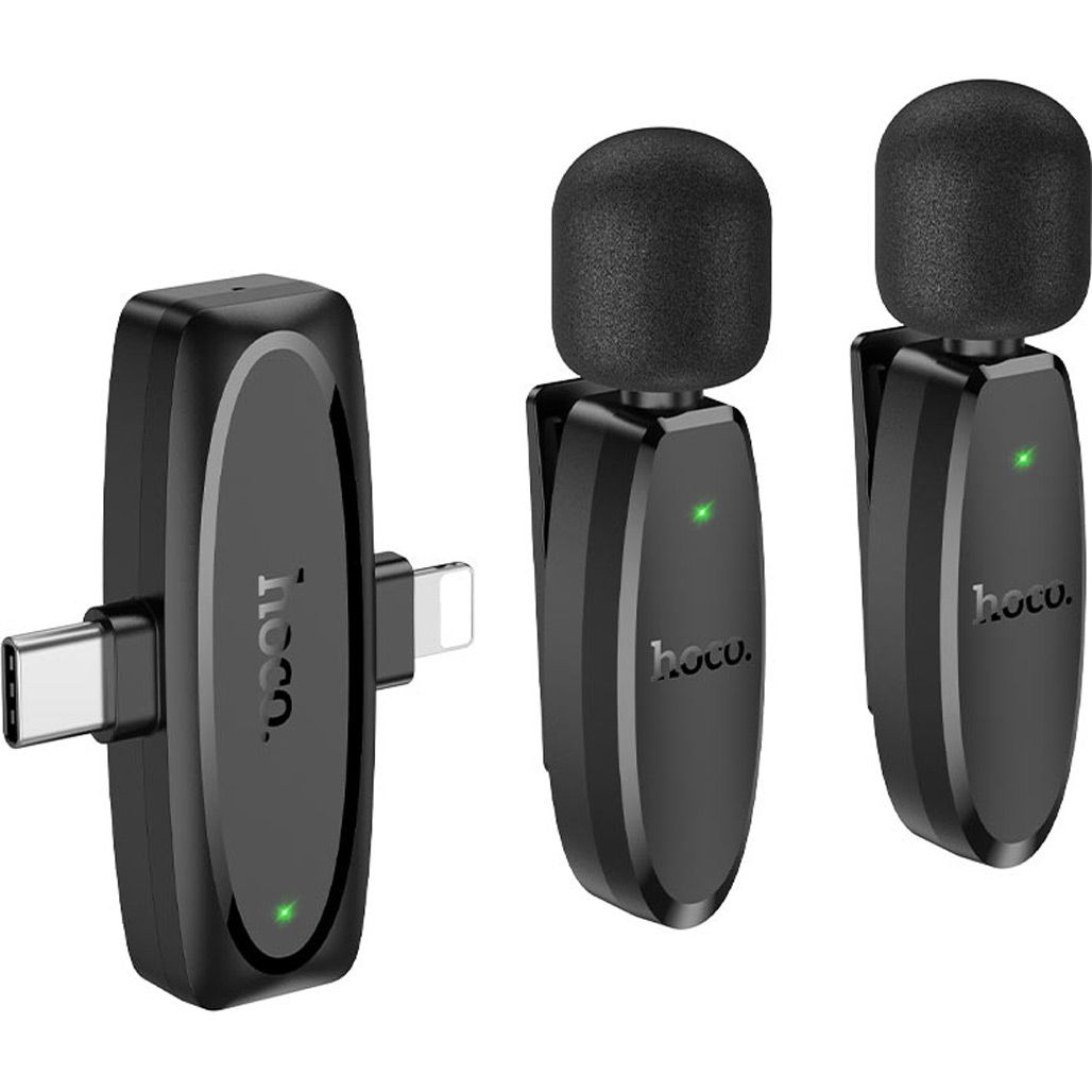 

Микрофонная радиосистема Hoco L15 Crystal Lightning/USB-C Black (638623)