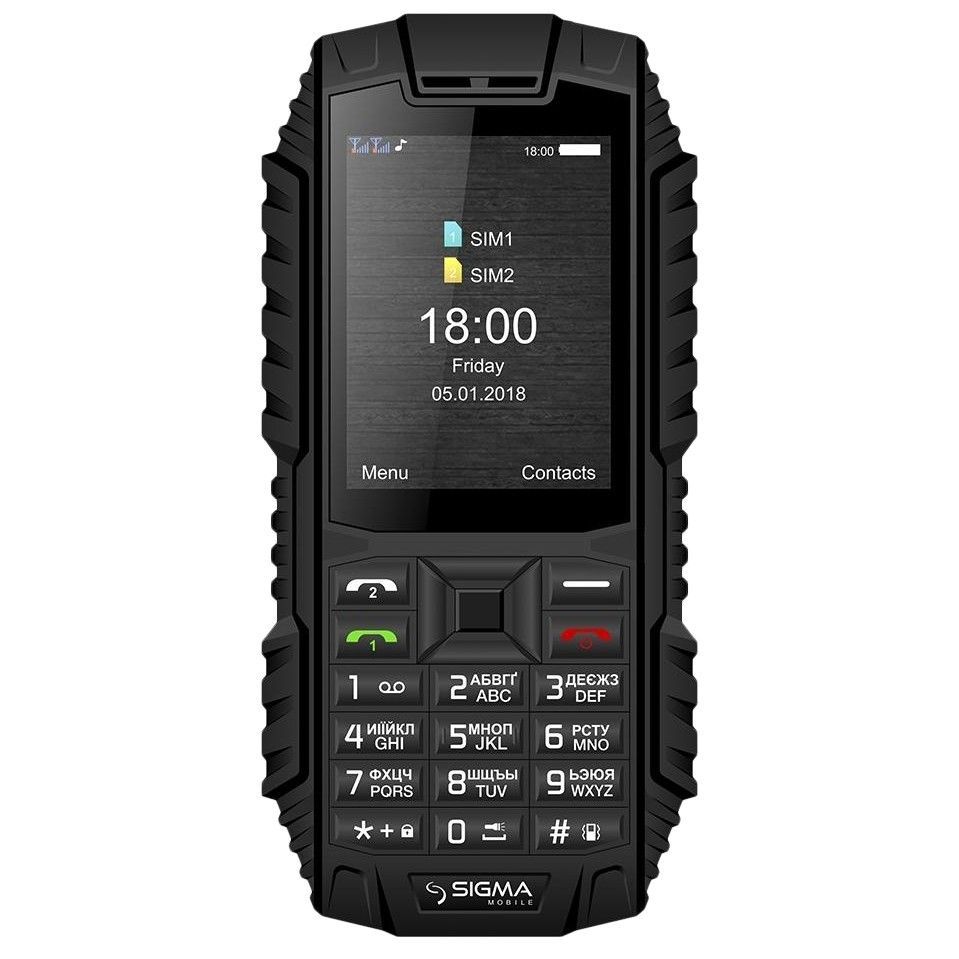 

Мобільний телефон Sigma mobile X-treme DT68 (Black) UA-UCRF