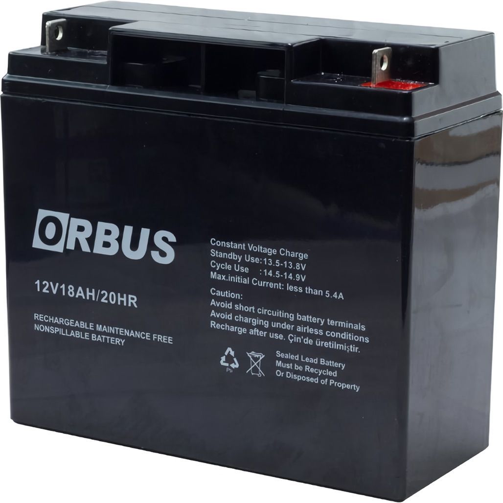 

Акумулятор ORBUS AGM 12V (12V/18Ah/216Wh) (OR12118/28751)