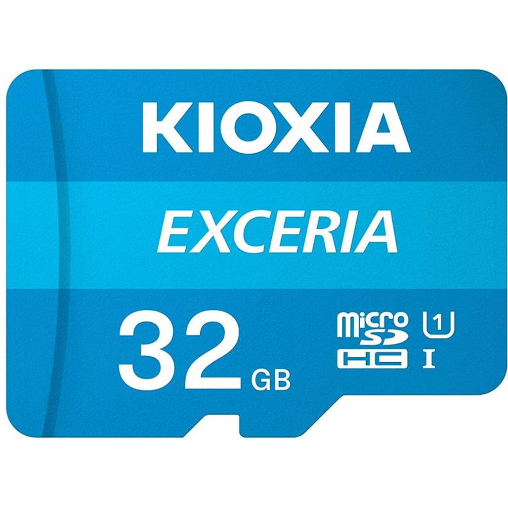 

Карта памяти Kioxia microSDHC Exceria 32GB Class 10 UHS-I U1 V10 + SD Adapter (LMEX1L032GG2)