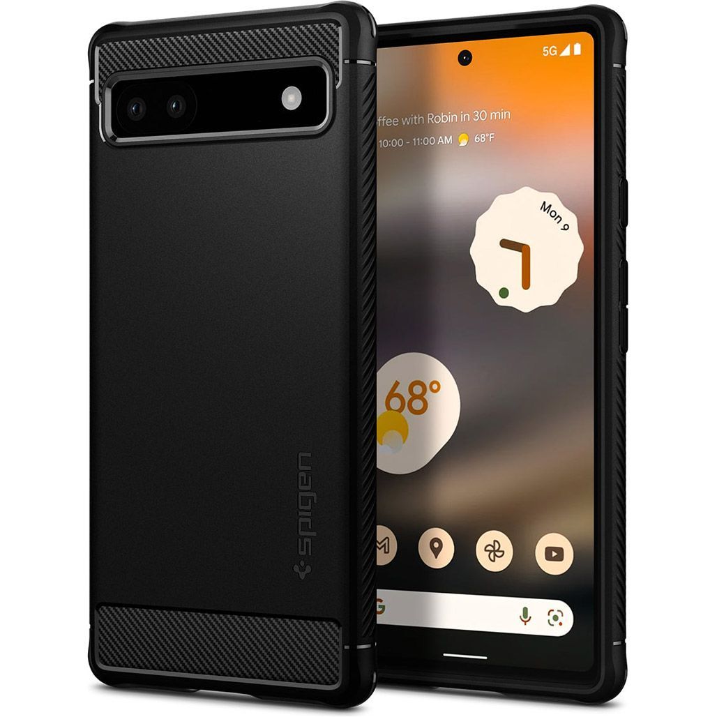 

Чохол Spigen Rugged Armor для Google Pixel 6a Matte Black (ACS04476)