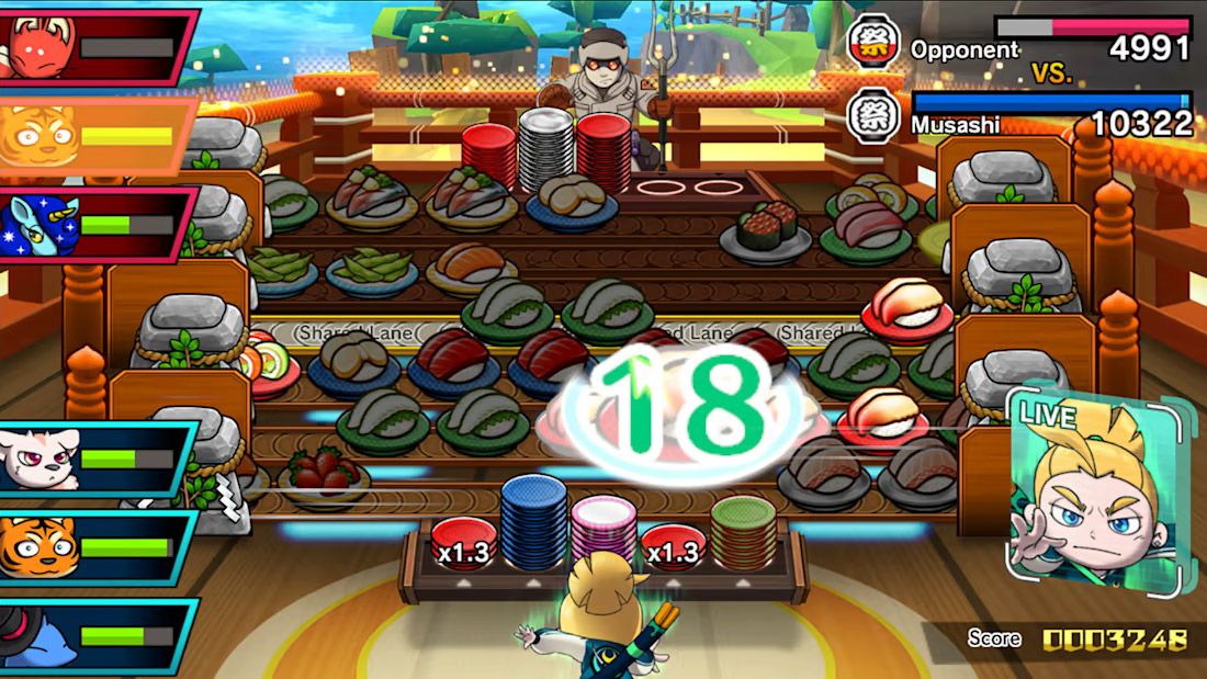 Игра Sushi Striker: The Way of Sushido для Nintendo Switch (EN) [78374] 