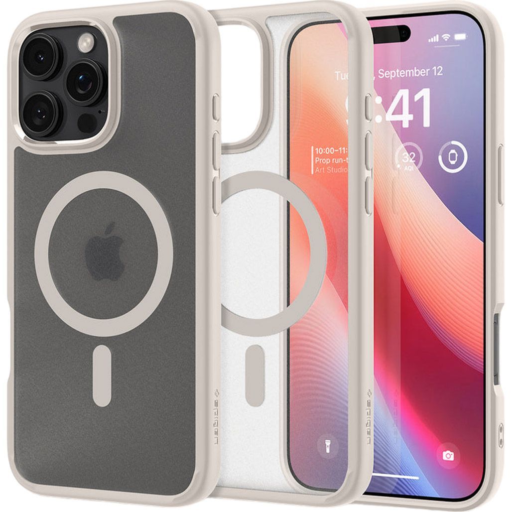 Чохол Spigen Ultra Hybrid with MagSafe для Apple iPhone 16 Pro Frost Natural Titanium (ACS08138) 