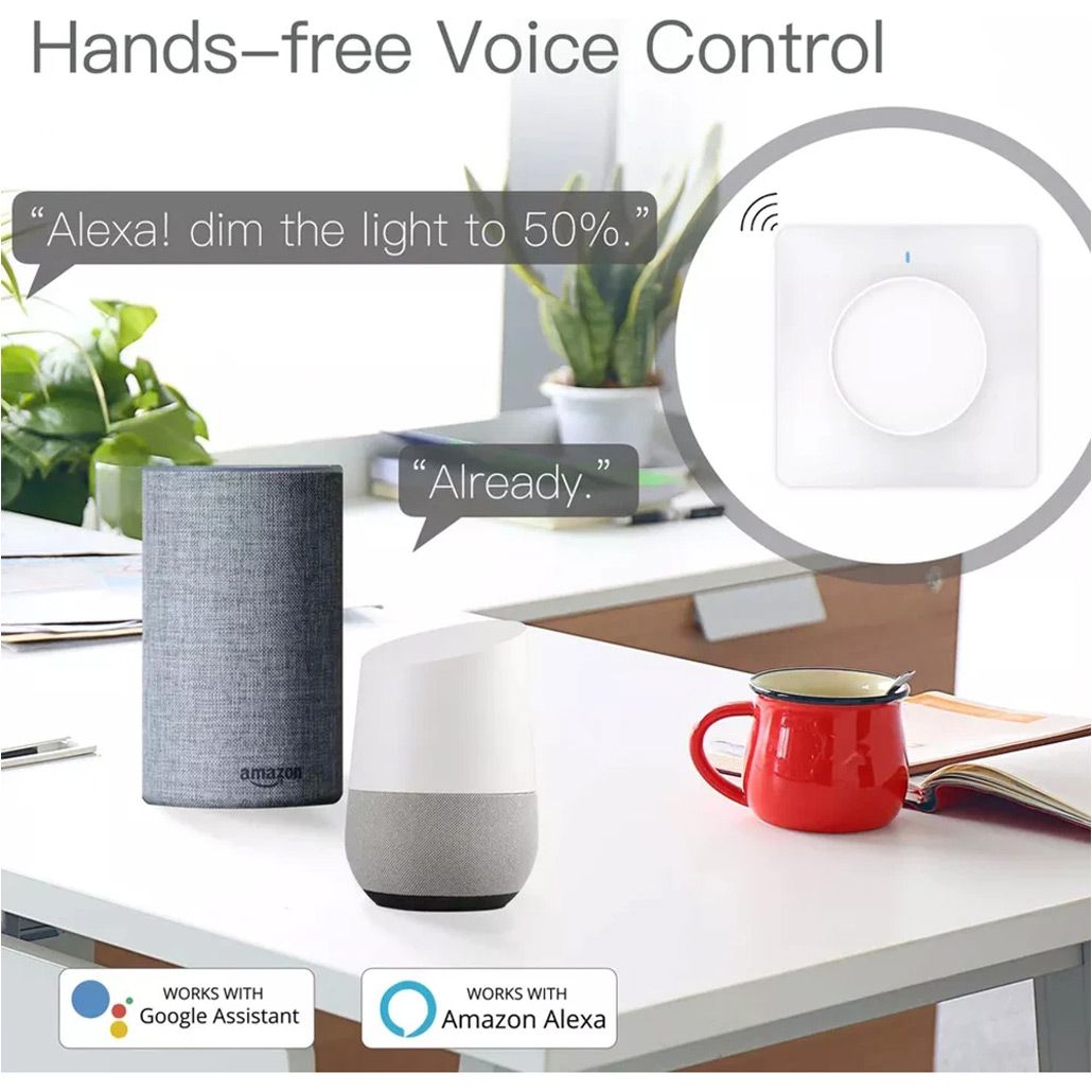 Розумний вимикач Tuya Smart Zigbee Dimmer White ZSWKD