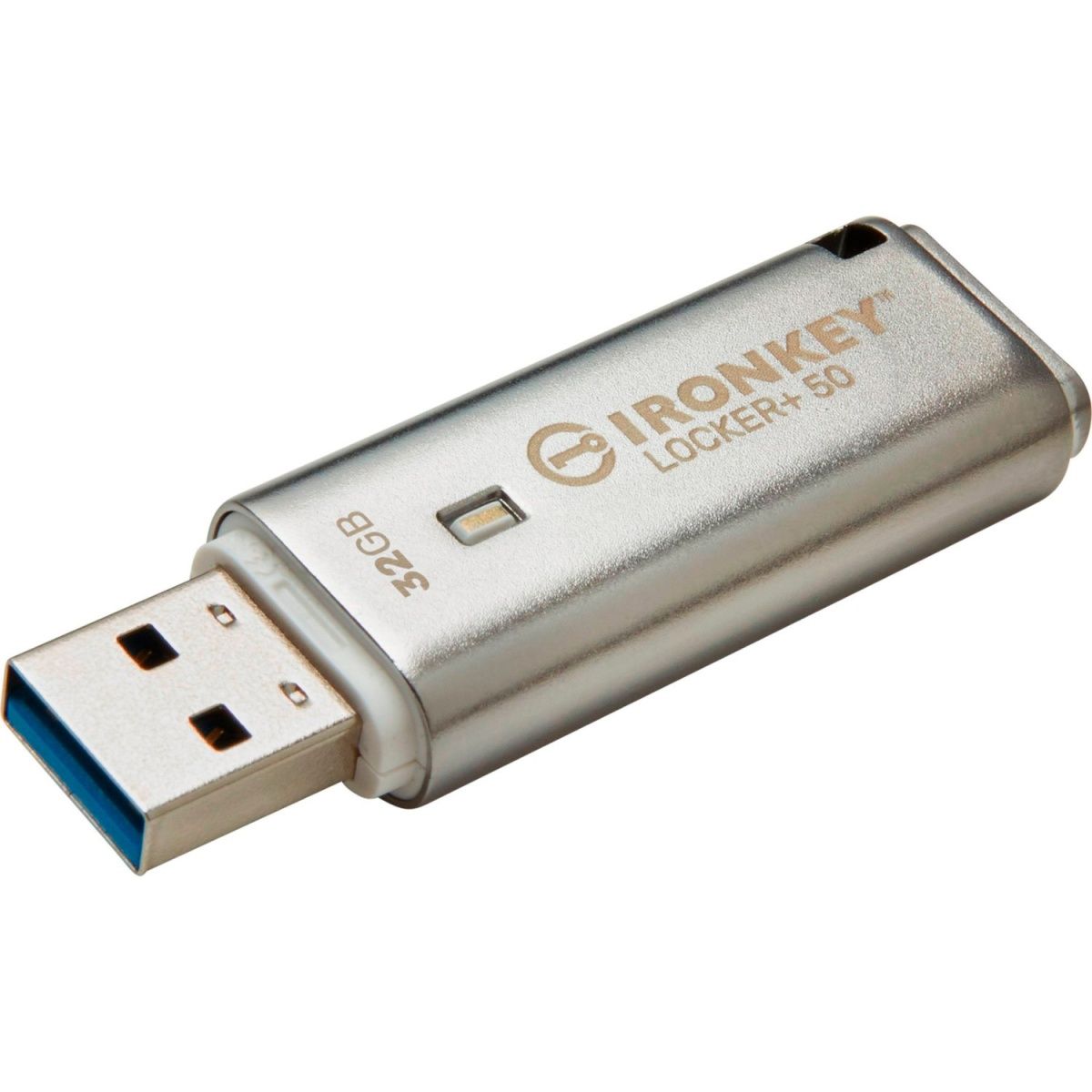 USB флеш-накопичувач Kingston IronKey Locker Plus 50 32GB USB-A 3.2 Silver (IKLP50/32GB)