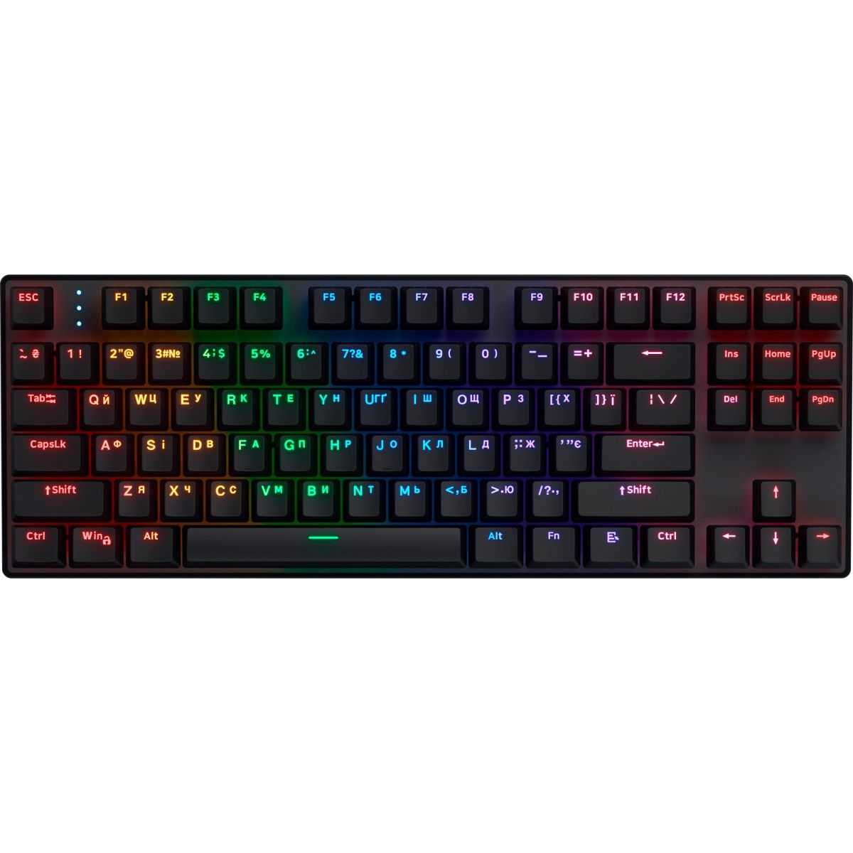 

Клавіатура Hator Icefall Mecha TKL Wireless Rainbow Black (HTK287UA)