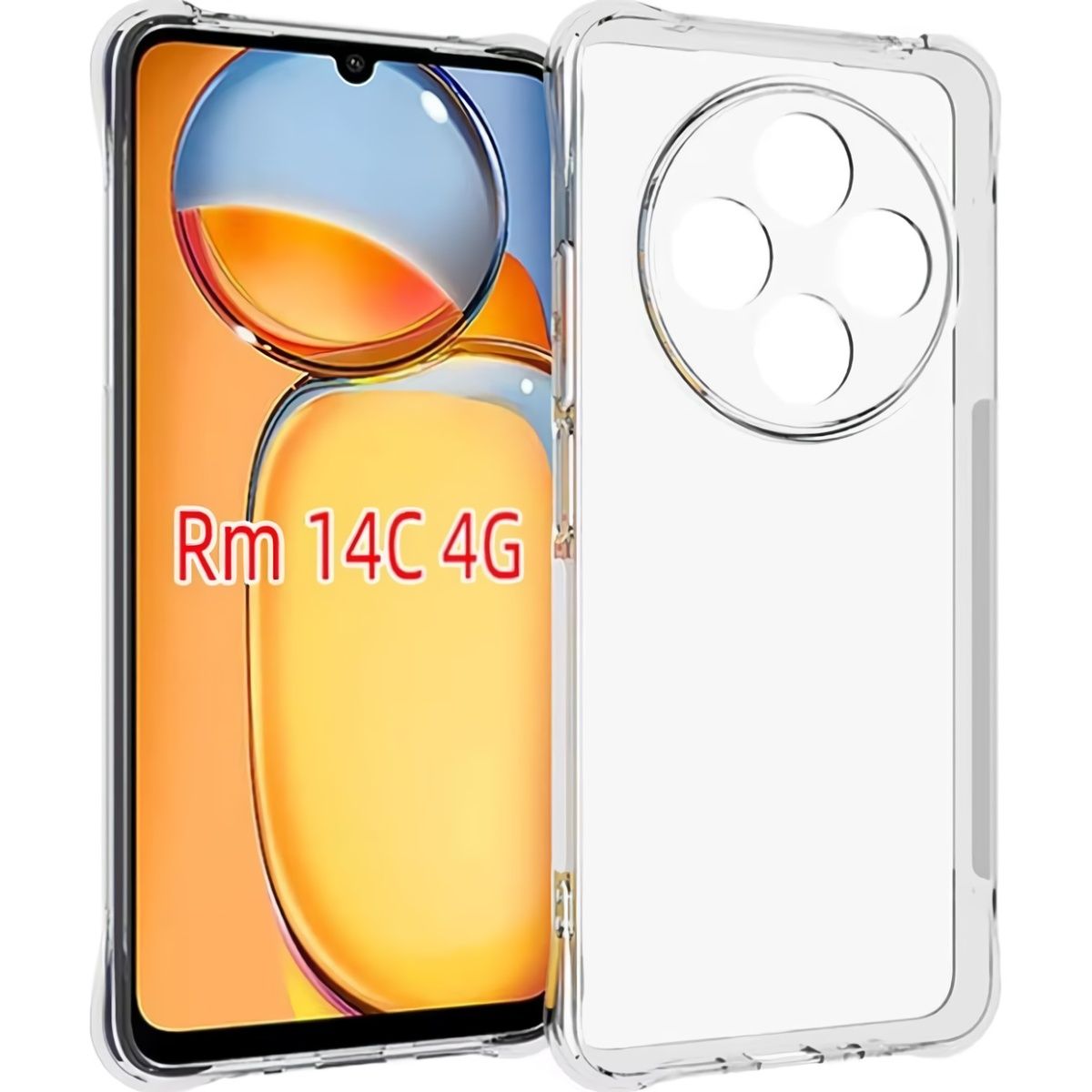 

Чехол GETMAN Full Camera Case для Redmi 14C/ Redmi A4/ Poco C75 Transparent