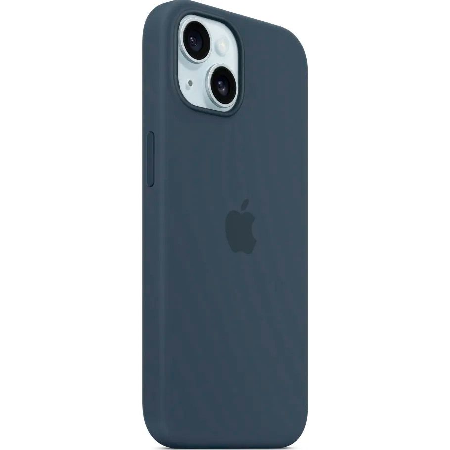 Чохол Silicone Case with MagSafe для Apple iPhone 15 Storm Blue ААА