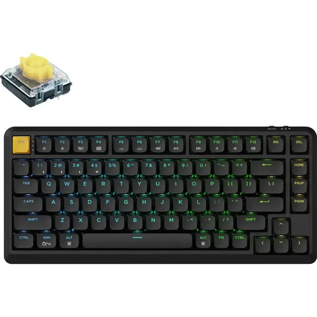 

Клавиатура Keychron J1 82 Key K Pro Banana Switch RGB Black (J1-H4-UA)