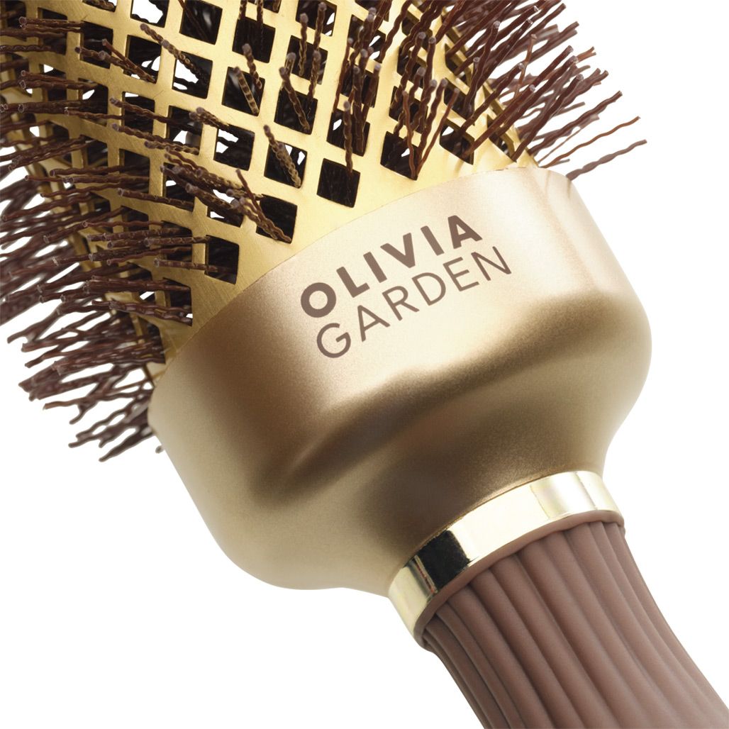 Термобраш Olivia Garden Expert Blowout Shine Wavy Bristle 45mm Gold&Brown (OGID2050) фото 3