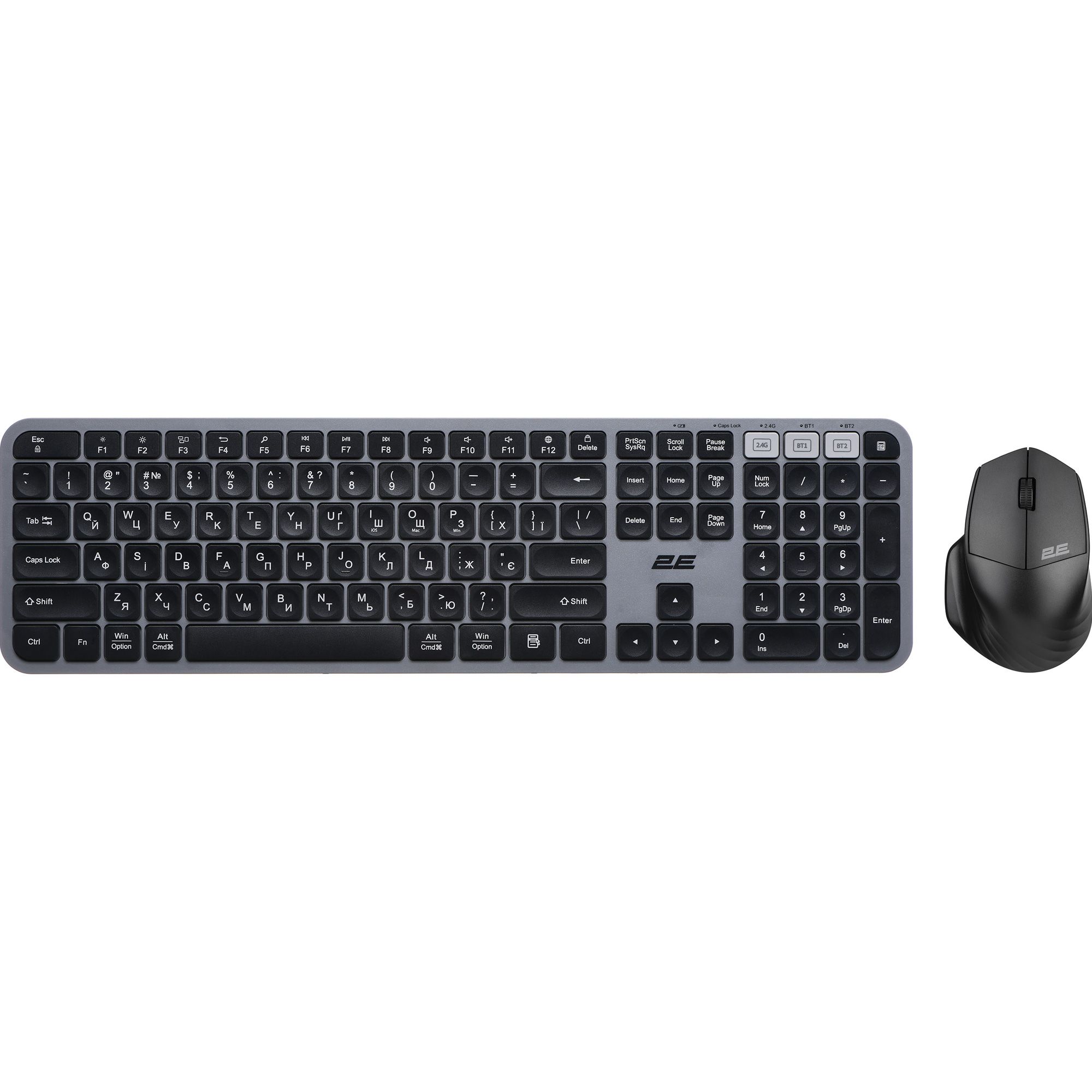 

Комплект (клавіатура + миша) 2E MK440 Grey/Black (2E-MK440WBGR_UA)