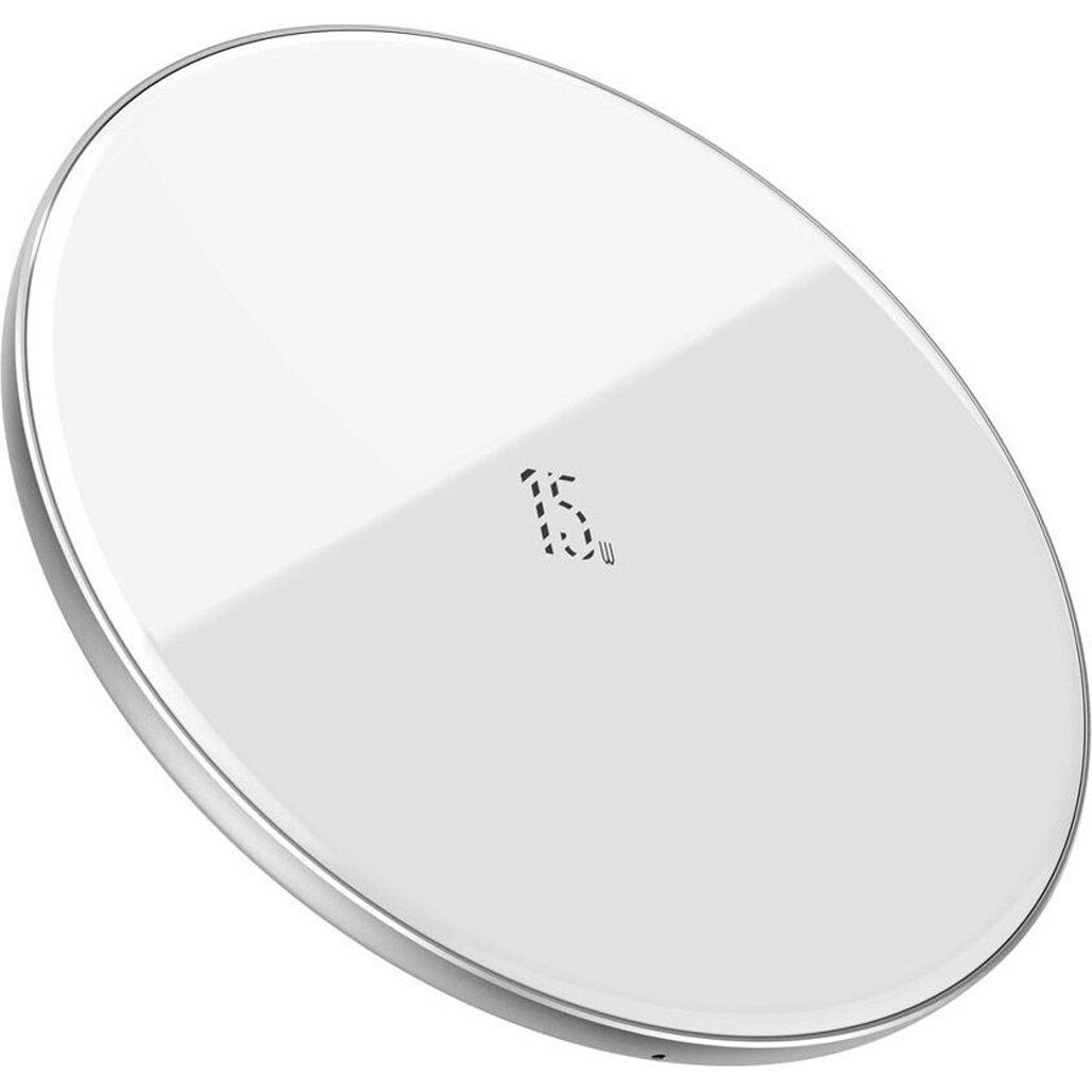 

Бездротовий зарядний пристрій Baseus Simple Wireless 15W Charger Type-C Version (WXJK-B02) White