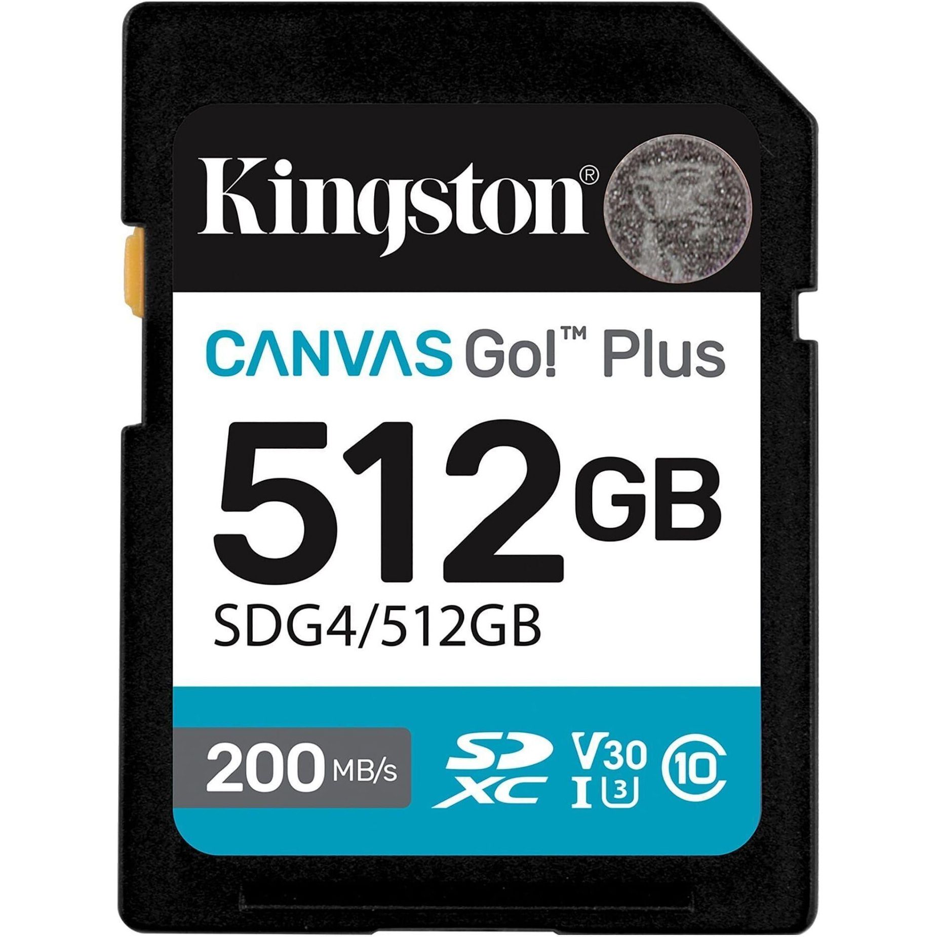 

Карта пам'яті Kingston SDXC Canvas Go! Plus 512GB Class 10 UHS-I U3 V30 (SDG4/512GB)