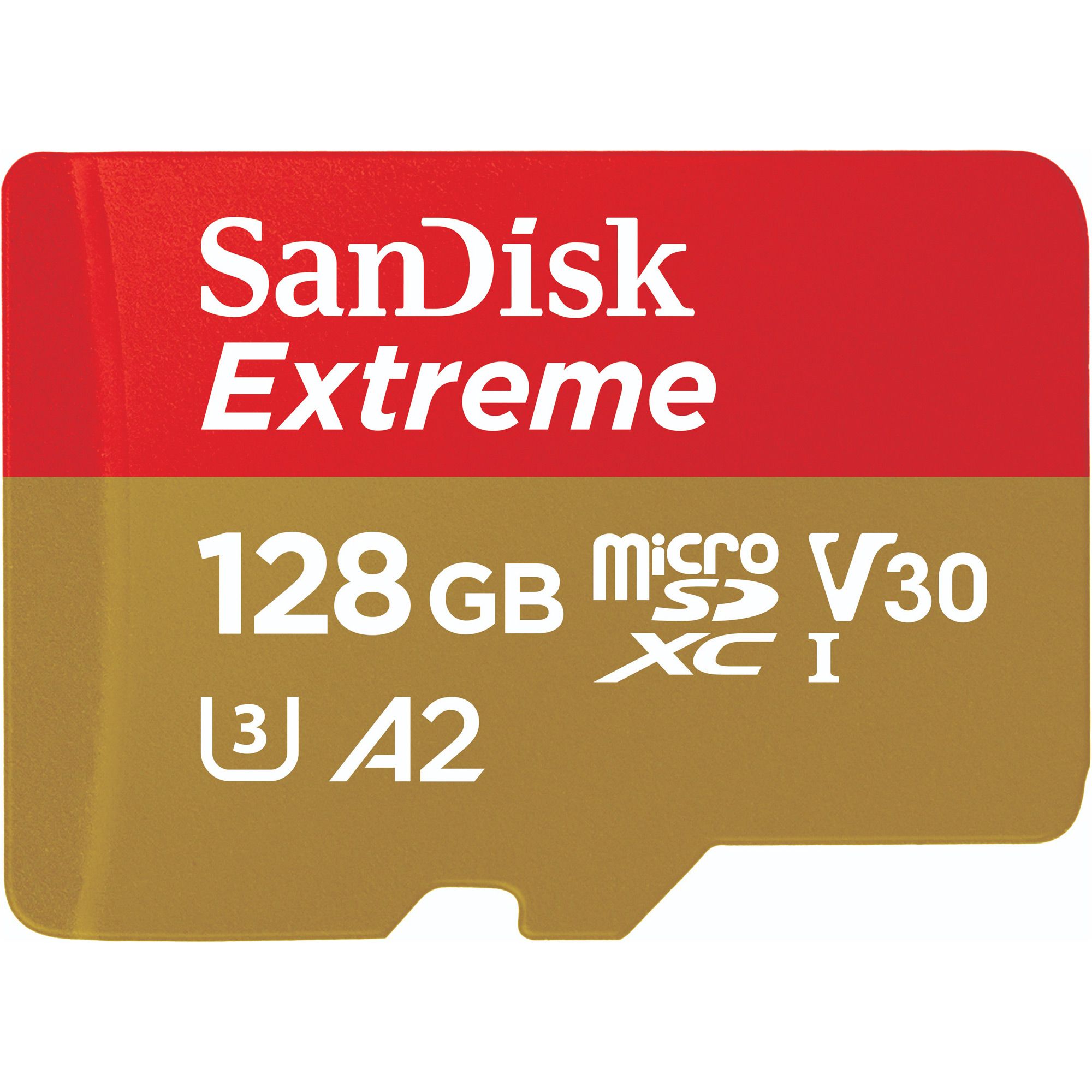 

Карта памяти SanDisk Extreme microSDXC 128GB UHS-I U3 A2 V30 (SDSQXAA-128G-GN6MN)