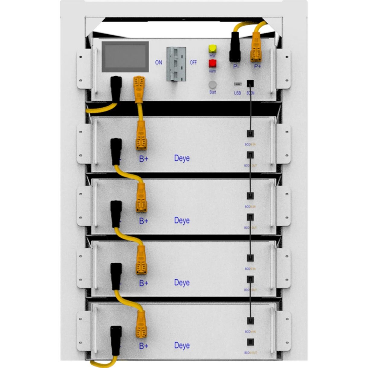 

Акумулятор Deye LiFePO4 204.8V (204.8V/100Ah/20480Wh) (BOS-G4-20.48KW)