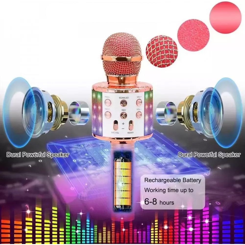Мікрофон з караоке Epik WS858L Rose Gold