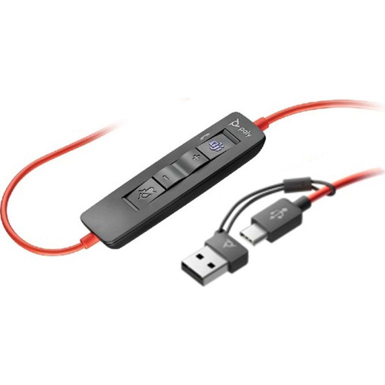 Комп`ютерна гарнітура Poly Blackwire 3310-M USB-A/C (8X216AA) 