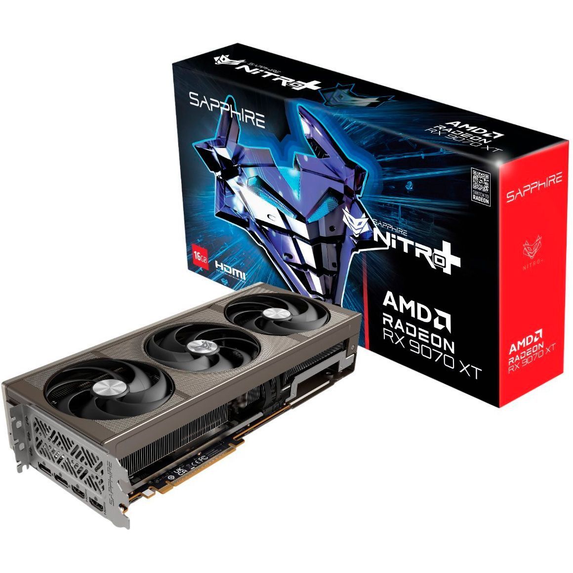 

Видеокарта Sapphire Radeon RX 9070 XT NITRO+ 16GB (11348-01-20G) UA