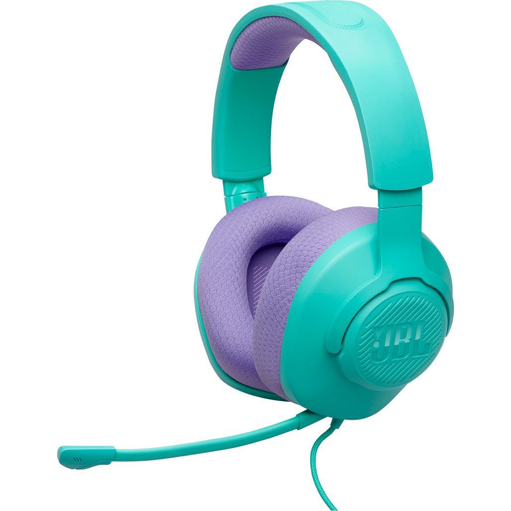 

Игровые наушники JBL Quantum 100 M2 Cyan (JBLQTUM100M2CYN)