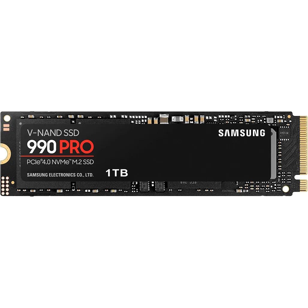 

SSD накопитель Samsung 990 PRO 1TB (MZ-V9P1T0BW)