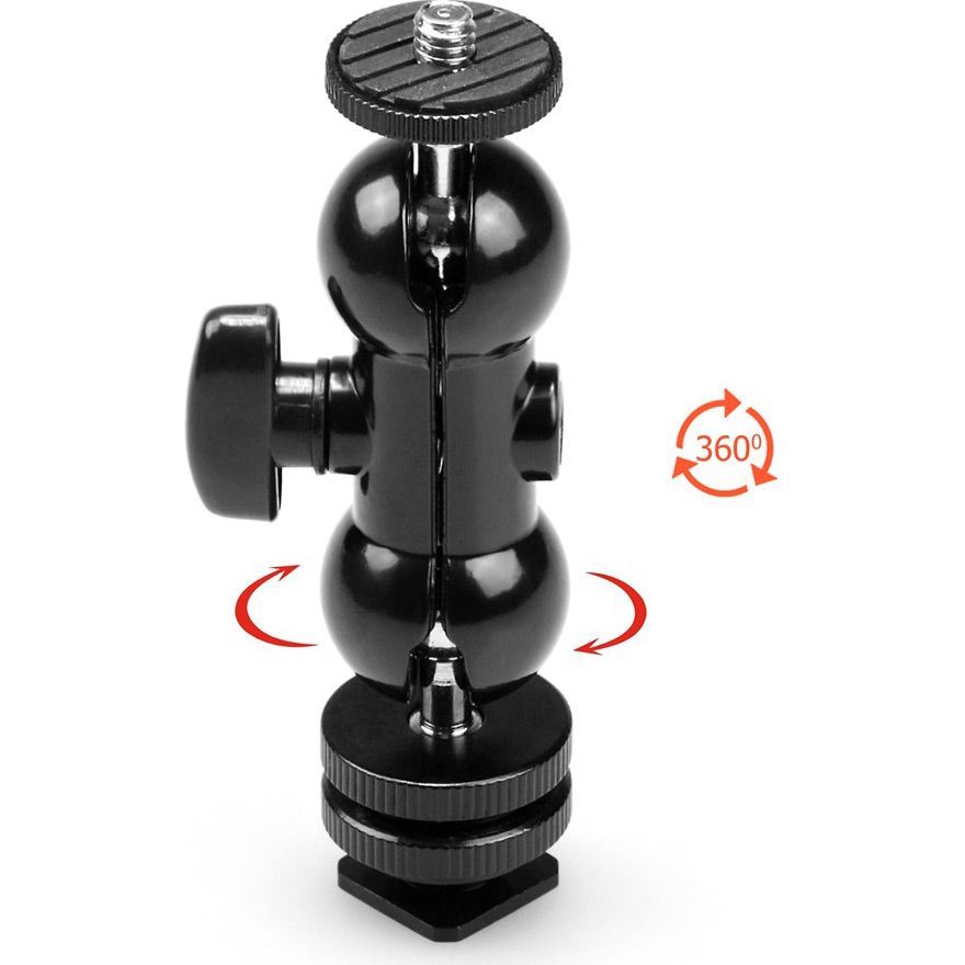 Шарнірний кронштейн SmallRig Double Ball Heads with Cold Shoe and Thumb Screw (1135)