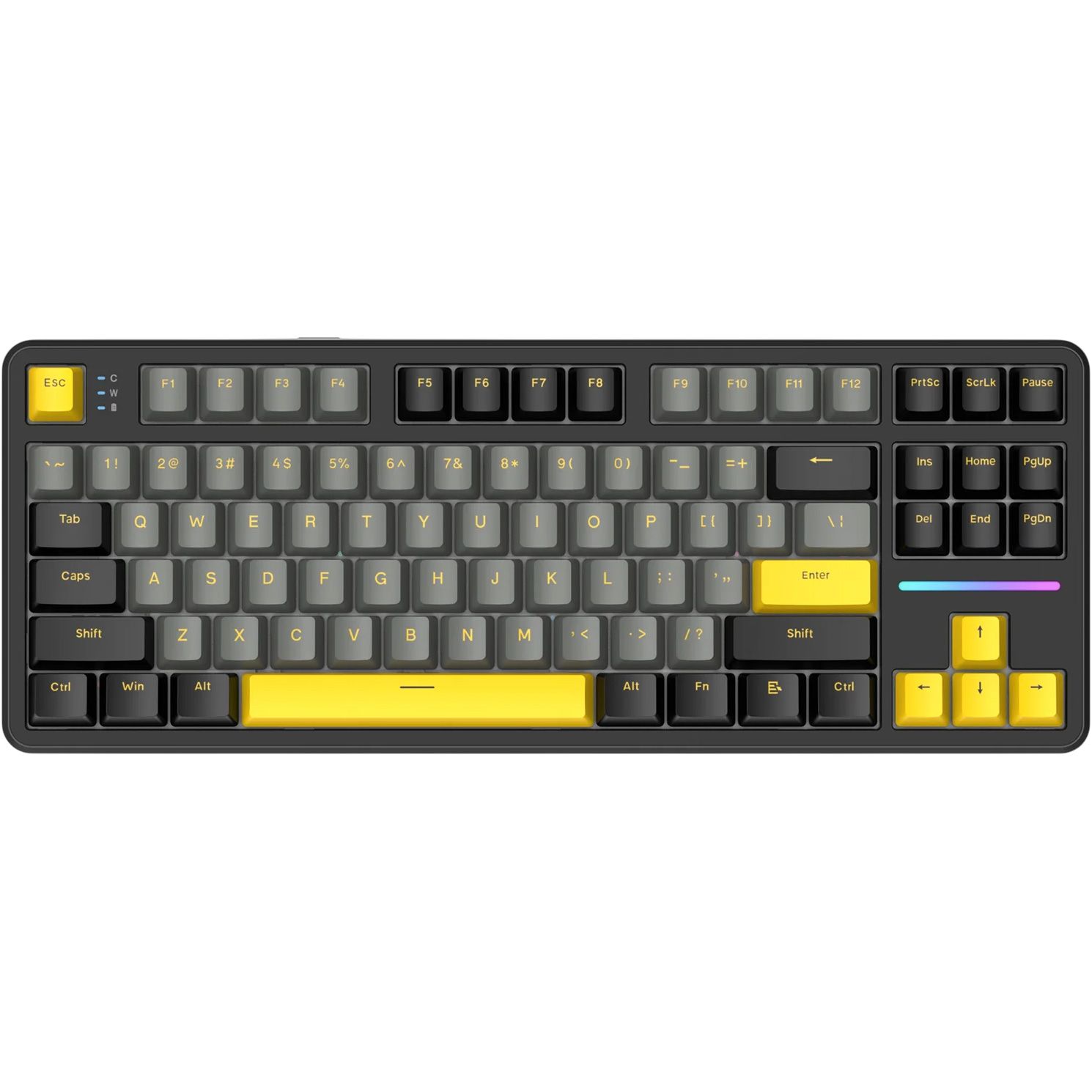

Клавиатура Attack Shark X87 RGB Linear Strawberry Switch Star Black (AS-6972792470429-SB)