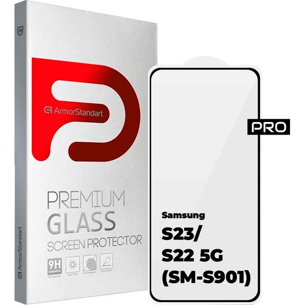 Защитное стекло ArmorStandart Pro Glass для Samsung S23/S22 5G Black (ARM61323)