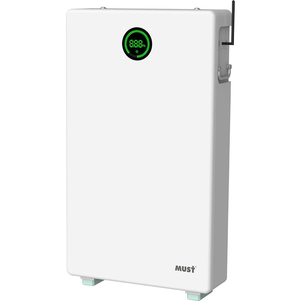 

Акумулятор Must LiFePO4 48V (51.2V/200Ah/10240Wh) (LP28-48200)